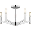 Visual Comfort Studio 7724305 Five Light Semi-Flush Mount