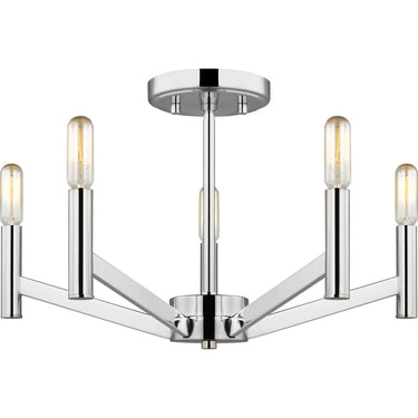 Visual Comfort Studio 7724305 Five Light Semi-Flush Mount