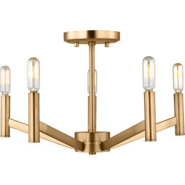 Visual Comfort Studio 7724305 Five Light Semi-Flush Mount