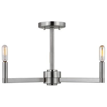 Visual Comfort Studio 7764203 Three Light Semi-Flush Mount