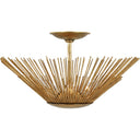 Visual Comfort Studio AF1083ADB Large Semi-Flush Mount in Antique Gild