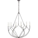 Visual Comfort Studio CC11312WGV Large Chandelier in Weathered Galvanized