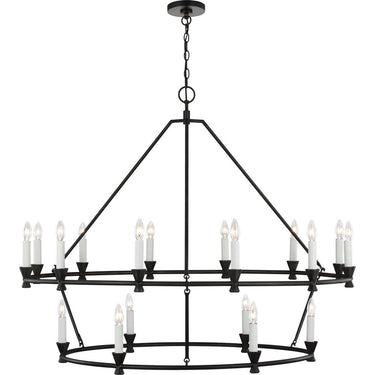 Visual Comfort Studio CC11818AI Large Chandelier in Aged Iron