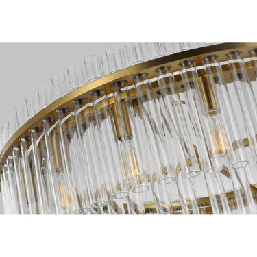 Visual Comfort Studio CC12916BBS Large Chandelier in Burnished Brass