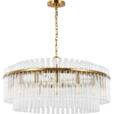 Visual Comfort Studio CC12916BBS Large Chandelier in Burnished Brass