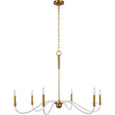 Visual Comfort Studio CC1326BBS Large Chandelier in Burnished Brass