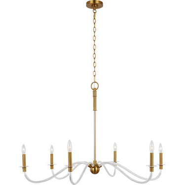 Visual Comfort Studio CC1326BBS Large Chandelier in Burnished Brass
