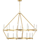 Visual Comfort Studio CC14420BBS 2 Tier Large Chandelier in Burnished Brass