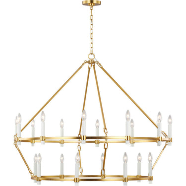 Visual Comfort Studio CC14420BBS 2 Tier Large Chandelier in Burnished Brass