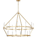 Visual Comfort Studio CC14420BBS 2 Tier Large Chandelier in Burnished Brass