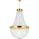 Visual Comfort Studio CC14912BBS Large Chandelier in Burnished Brass