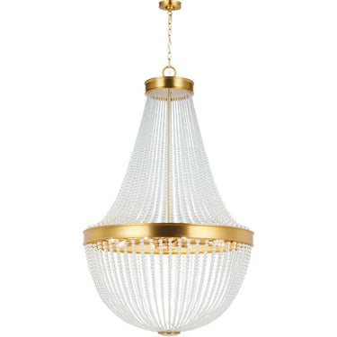 Visual Comfort Studio CC14912BBS Large Chandelier in Burnished Brass