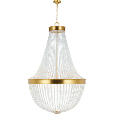 Visual Comfort Studio CC14912BBS Large Chandelier in Burnished Brass