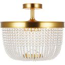 Visual Comfort Studio CF1076BBS Semi Flush Mount in Burnished Brass