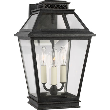 Visual Comfort Studio CO1012DWZ Small Outdoor Wall Lantern in Dark Weathered Zinc
