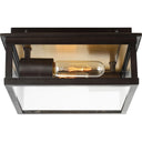 Visual Comfort Studio CO1172HTCP Medium Outdoor Flush Mount in Heritage Copper