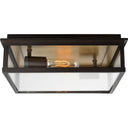 Visual Comfort Studio CO1182HTCP Large Outdoor Flush Mount in Heritage Copper
