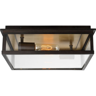 Visual Comfort Studio CO1182HTCP Large Outdoor Flush Mount in Heritage Copper