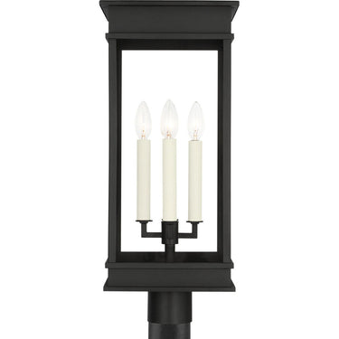 Visual Comfort Studio CO1524TXB Large Post Lantern in Textured Black