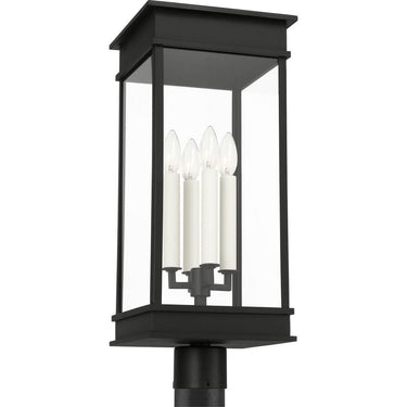 Visual Comfort Studio CO1524TXB Large Post Lantern in Textured Black