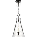 Visual Comfort Studio CP1081AI Medium Pendant in Aged Iron