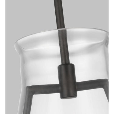 Visual Comfort Studio CP1091AI Large Pendant in Aged Iron
