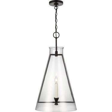 Visual Comfort Studio CP1091AI Large Pendant in Aged Iron
