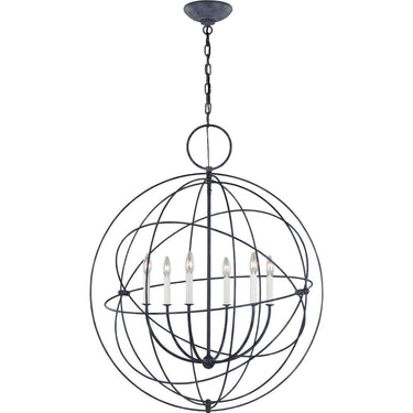 Visual Comfort Studio CP1246WGV Large Pendant in Weathered Galvanized