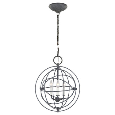 Visual Comfort Studio CP1263WGV Small Pendant in Weathered Galvanized