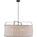 Visual Comfort Studio EP1114AI Wide Pendant in Aged Iron