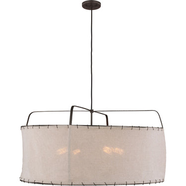Visual Comfort Studio EP1114AI Wide Pendant in Aged Iron