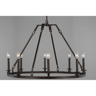 Visual Comfort Studio F3214/8SMS Medium Chandelier in Smith Steel