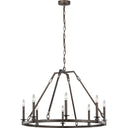 Visual Comfort Studio F3214/8SMS Medium Chandelier in Smith Steel