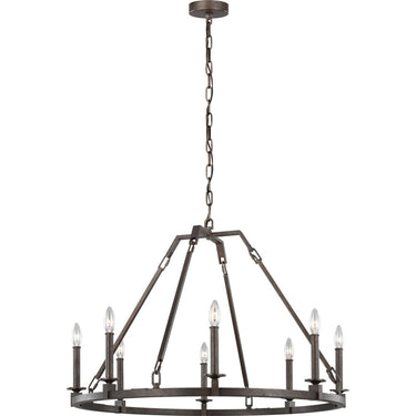 Visual Comfort Studio F3214/8SMS Medium Chandelier in Smith Steel