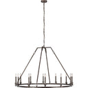 Visual Comfort Studio F3216/12SMS Large Chandelier in Smith Steel