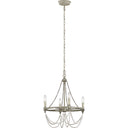 Visual Comfort Studio F3331/4FWO/DWW Small Chandelier in French Washed Oak / Distressed White Wood