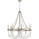 Visual Comfort Studio F3332/8FWO/DWW Large Chandelier in French Washed Oak / Distressed White Wood