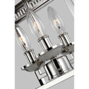 Visual Comfort Studio FM521PN Flush Mount in Polished Nickel