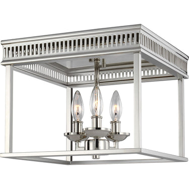 Visual Comfort Studio FM521PN Flush Mount in Polished Nickel