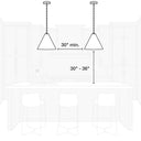 Visual Comfort Studio KP1161MBK Large Pendant in Midnight Black