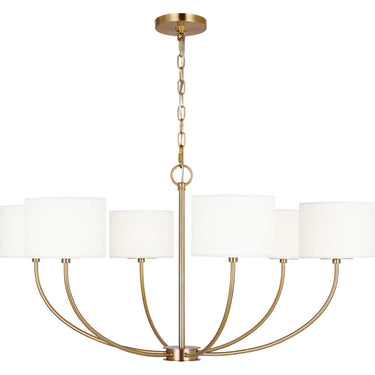 Visual Comfort Studio KSC1046BBS Medium Chandelier in Burnished Brass
