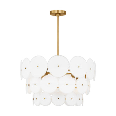 Visual Comfort Studio KSC10912BBS Large Chandelier in Burnished Brass