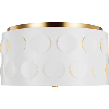 Visual Comfort Studio KSF1013BBS Medium Flush Mount in Burnished Brass