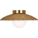 Visual Comfort Studio KSF1091BBS Medium Flush Mount in Burnished Brass