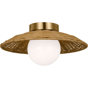 Visual Comfort Studio KSF1091BBS Medium Flush Mount in Burnished Brass