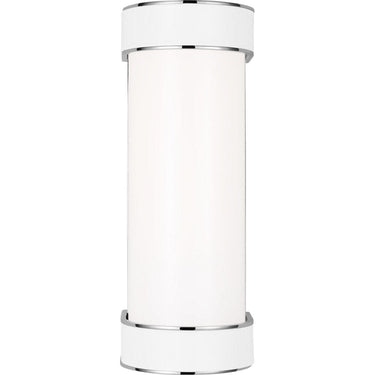 Visual Comfort Studio KSW1051BBSGW Small Vanity in Burnished Brass / Gloss White