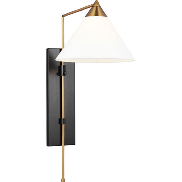 Visual Comfort Studio KWL1121BBSBNZ Wall Sconce in Burnished Brass and Deep Bronze / Deep Bronze