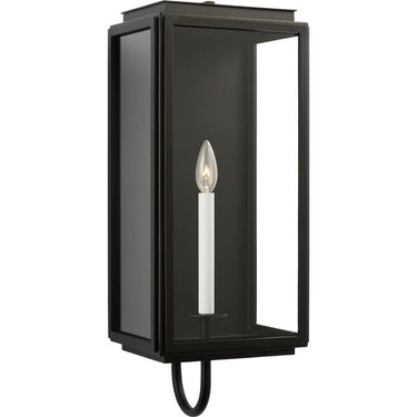Visual Comfort Studio LO1001TXB Medium Wall Lantern in Textured Black
