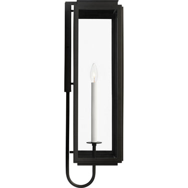 Visual Comfort Studio LO1001TXB Medium Wall Lantern in Textured Black