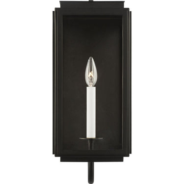 Visual Comfort Studio LO1001TXB Medium Wall Lantern in Textured Black